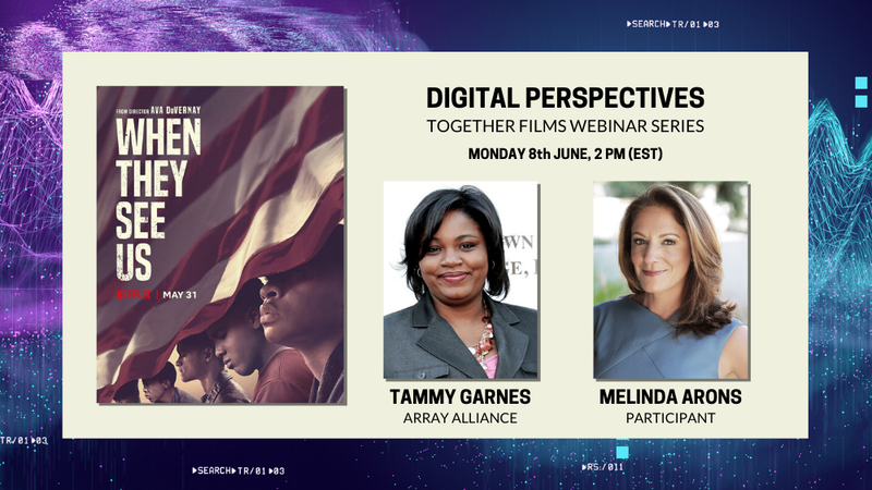 ARRAYRebels's tweet photo. The amazing @TammyGarnes discuss' @ARRAYNow  #ARRAY101 initiative on #DigitalPerspective by Together Films today at 11pm PST / 2pm EST. 

RSVP here: 
https://t.co/QuiafnUBQZ https://t.co/hEhRtzWaeo