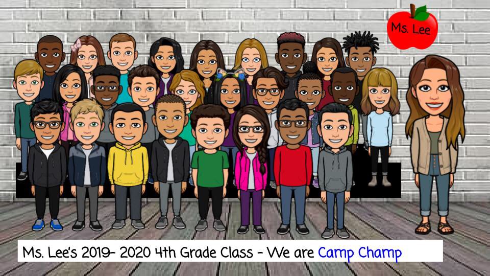 MsLee_4th's tweet image. I’m exited to finally share my end-of-year gift with my camp champ! Sharing some special video messages with them when they click on their own bitmoji! Have fun❤️❤️❤️ #BitmojiClassroom #campchamp @montclair_elem