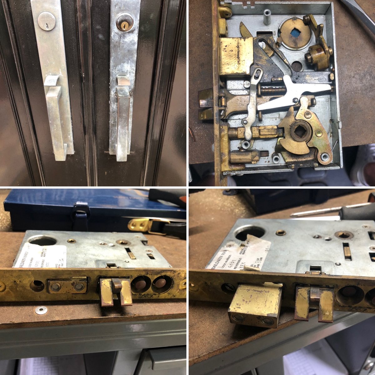 7Daylocksmiths's tweet photo. fixing Baldwin lock on a house this week 
we are open during the COVID-19 STAY HOME STAY SAFE OUT THERE
#locksmith #locksmithsandiego #sandiegolocksmith #locksmiths #emergencylocksmith #247locksmith #locksmithnearyou #locallocksmith #yourlocallocksmith #automotivelocksmith https://t.co/OT1tPiBhUb