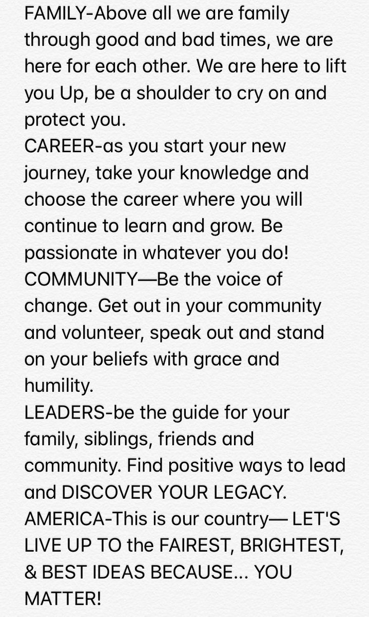 A message from your advisors: We could not be more proud of you!  Please continue being the voice of change through positive avenues and know that you are loved and you matter ❤️🖤