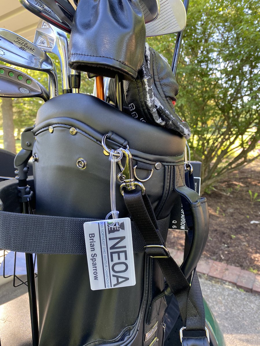 NorthernOhioGA's tweet photo. Thank you to Total ID Solutions (@totalid) for the materials to make this awesome bag tag for players this week! #NEOA #NOGA https://t.co/n8RhaS2IaU
