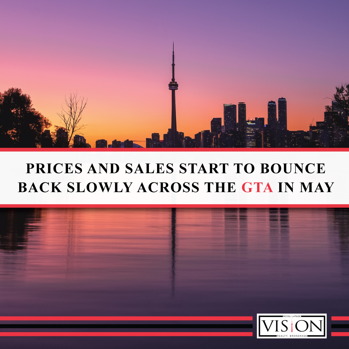 RLPvision's tweet photo. Home Prices and Sales start to bounce back slowly across the Greater #Toronto Area in May according to @TheReal_TRREB
Read the full Royal LePage Vision Toronto Report here:
https://t.co/SCBQJdTP3a
#realestate #toronto #homesforsale #realestatestats #rlpvision https://t.co/hGM8NC1LZB