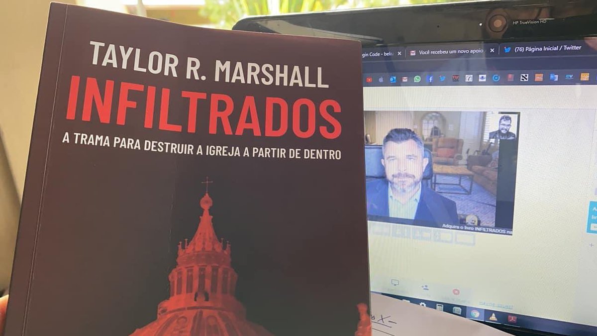 bernardopkuster's tweet photo. Acabo de entrevistar @TaylorRMarshall sobre seu novo livro: ‘INFILTRADOS, a trama para destruir a Igreja a partir de dentro’. Em breve estará no canal do YouTube com legendas em português e em promoção na Livraria do Bernardo. Católicos, vocês precisam ler este livro! https://t.co/Qmf149fDer