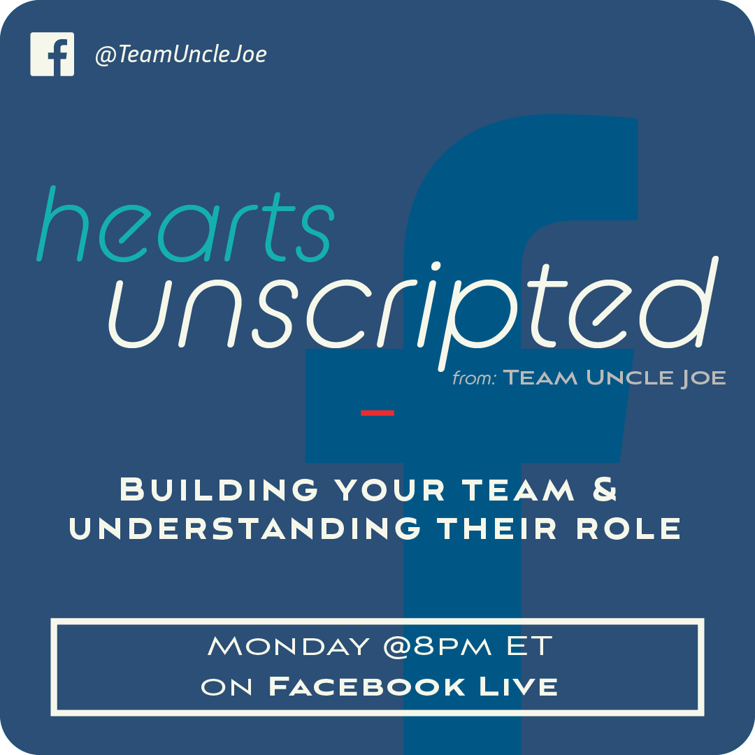 TeamUncleJoe's tweet photo. Join us tonight for Hearts Unscripted 2.0 on Facebook Live at 8 pm ET. We will be discussing the importance for patients and families to build their support and healthcare team and what positions they need to fill on them.
#CHD #ACHD #CHDAwareness #TeamUncleJoe https://t.co/k23iIamw1S