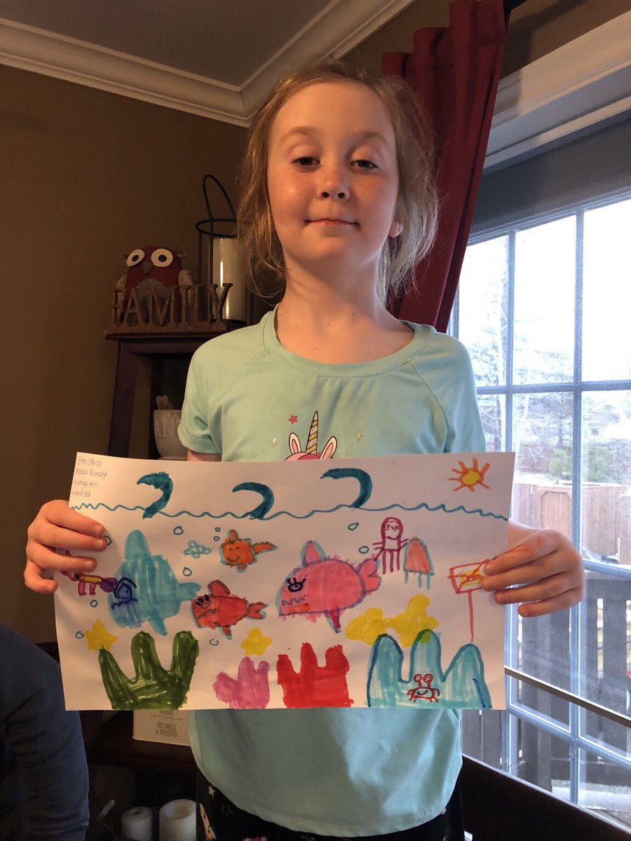 mllemullins's tweet photo. Happy World Oceans Day! Have a look at what a couple of my students made - such creative little minds! βTogether, we can protect our homes.β πππ³π¬π¦π @Buddy3896 @NLESDCA @EDU_GovNL https://t.co/pkiNM5fmwv