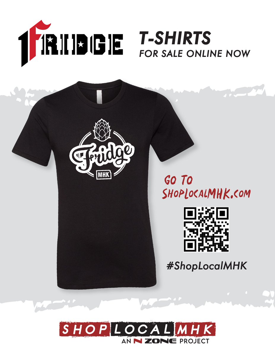 shopfridge's tweet photo. Happy Monday, everyone!☀️
If you haven’t already, don’t forget to snag a Fridge t-shirt from https://t.co/l1Ccy43JR9❗️ 👚👕
#shoplocalmhk #tshirts #fridgegear https://t.co/VTRjSrGvSJ