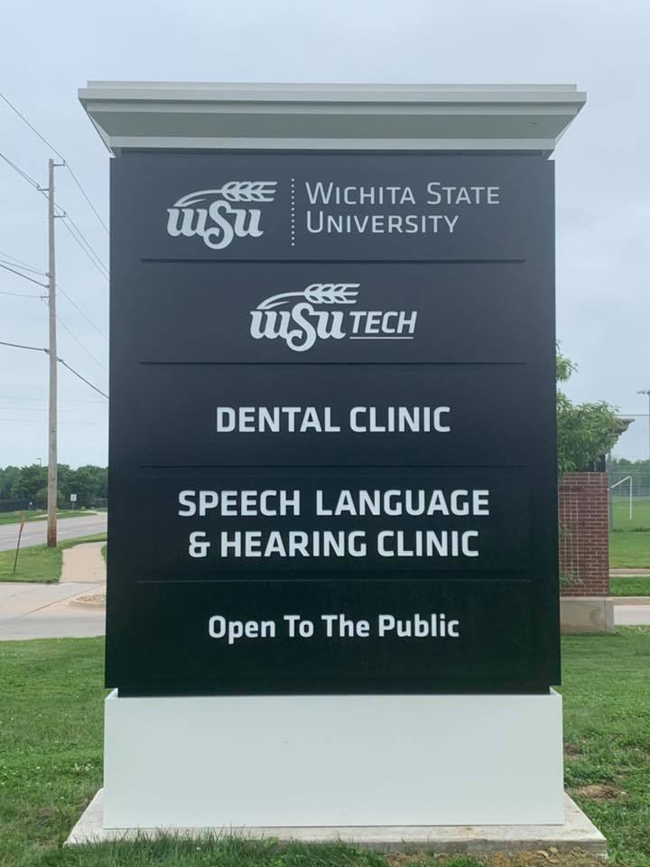 WSU_CHP's tweet photo. We’re thrilled to have a beautiful new sign at the Metropolitan Complex for our @WSUdentalclinic, @wsutech Dental Assistant program and WSU Speech-Language-Hearing Clinic. Thank you to WSU Tech for your valued partnership and making this sign a reality! https://t.co/Axruq2Wg4I