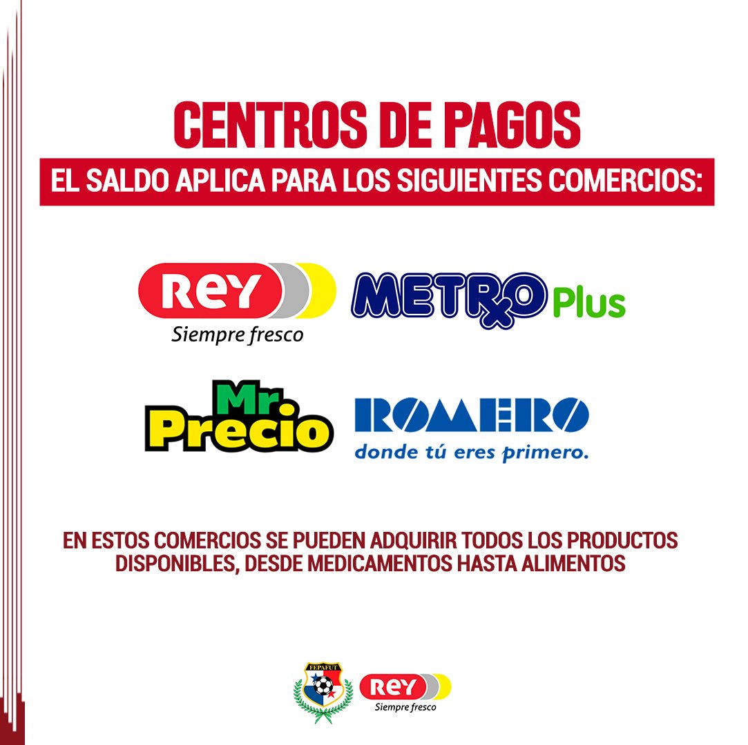 Informamos a todos los jugadores que ya pueden apersonarse a los comercios seleccionados que forman parte del Grupo Rey, y utilizar el apoyo económico brindado por <a href="/fepafut/">FEPAFUT</a>.

Les recomendamos seguir las indicaciones a continuación.