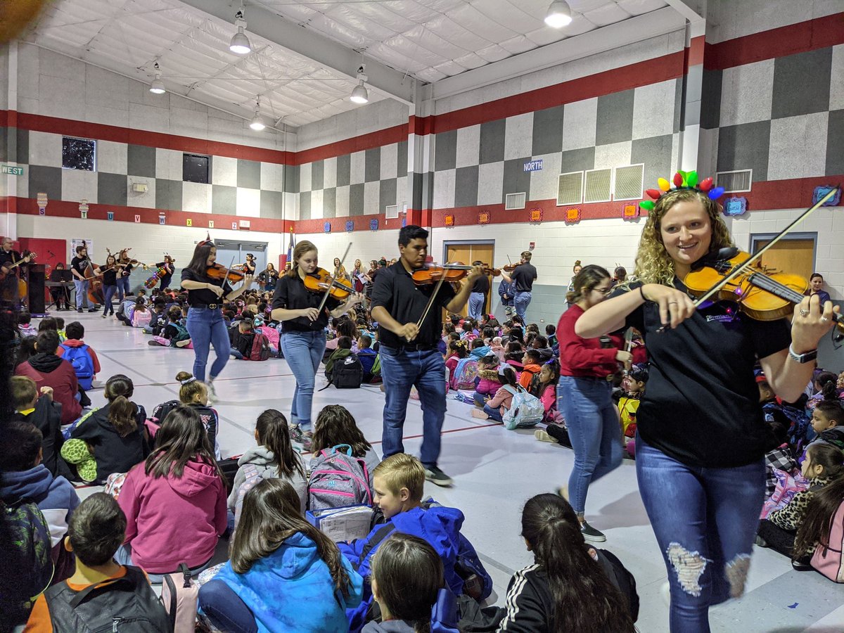 Todd_Berridge's tweet photo. Christmas & #SatinStrings go well together. We must return to school. These traditions & community outreaches MUST be allowed to happen, otherwise the damage to our students & our programs will be catastrophic. Be sanitary...but also demonstrate sanity! #LetThemPlay #LetThemSing https://t.co/ykXocZoPPq
