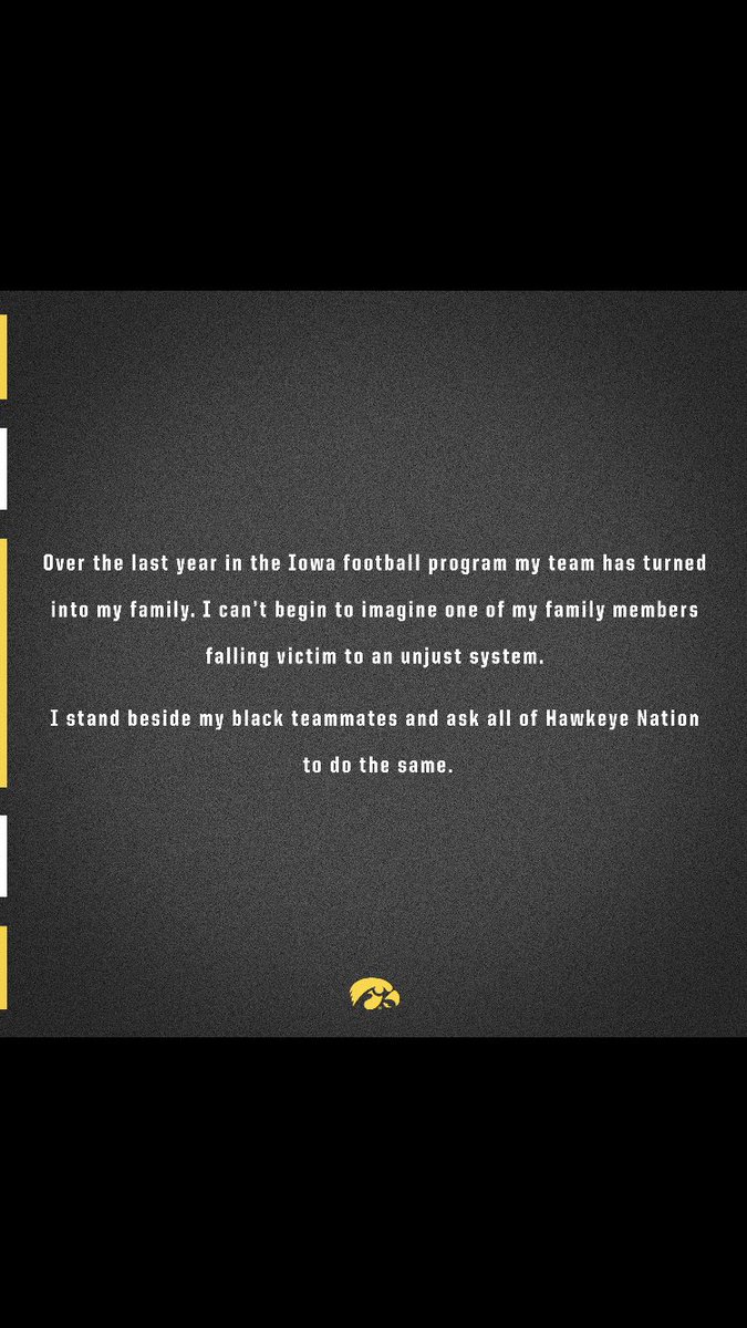 The people I swarm the field with on Saturdays are my family. My brothers. My brothers and I want to be the solution, not the problem. The time for change is now.