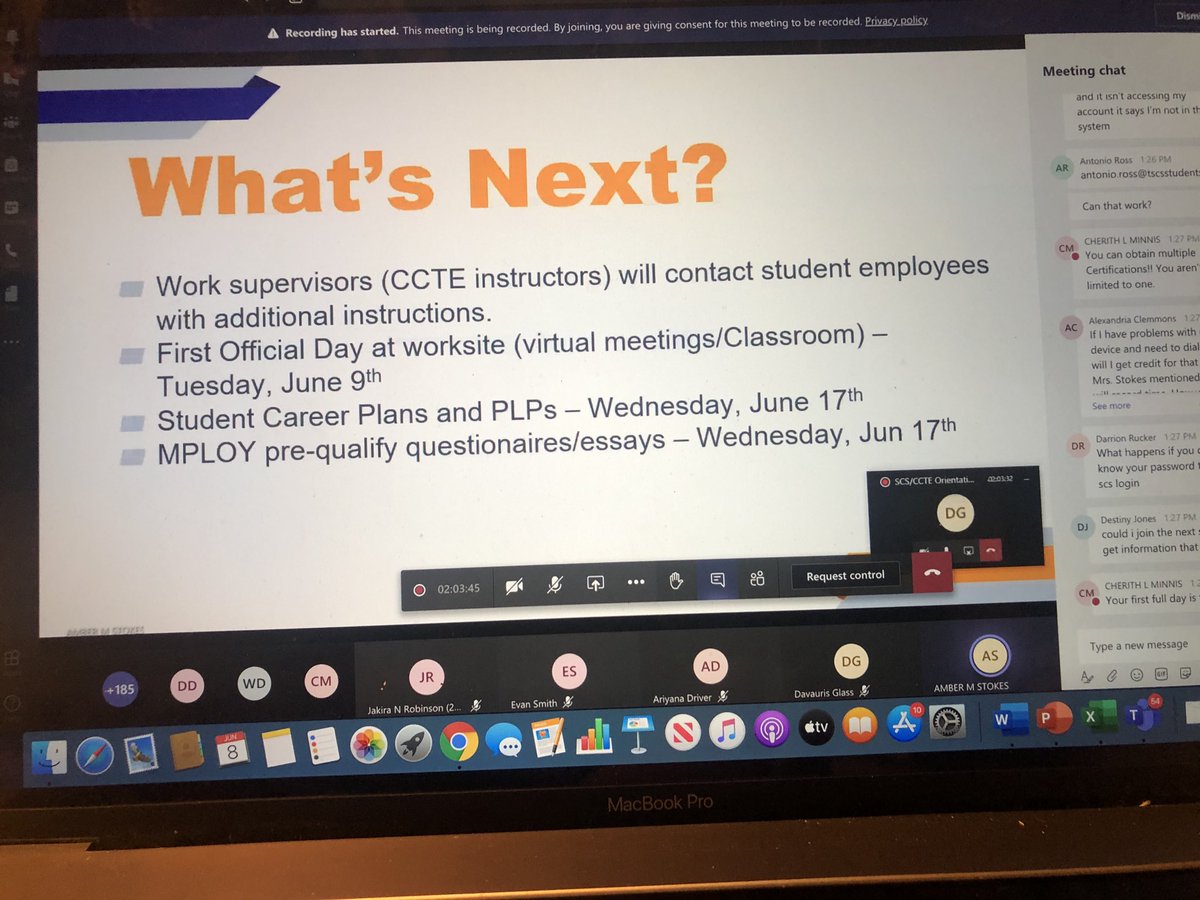 MSCS_CCTE's tweet image. Tomorrow is a #workday for ⁦@OYSMemphis⁩ #MPLOY students