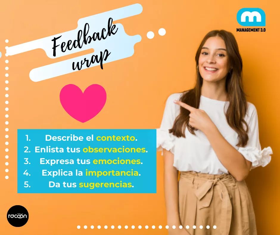 mxracoon's tweet image. 🤩Feedback wrap: es una técnica para ser asertivo al momento de dar retroalimentación a las personas! 🤓
¡Atrévete a ser un #manager30 y comunícate bien con tu equipo!

Esto y más veremos en el curso del 19 al 21 de junio. Info acá: racoonmx.com/curso-manageme…
-
#Management