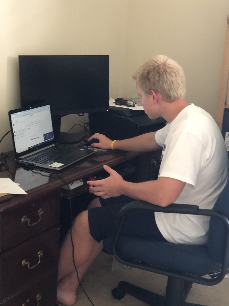 CaiaBrotzman's tweet photo. This is what virtual Texas Boys State looks like this year.  Samuel is lucky to still get the opportunity to learn and grow from others in this experience.  @SamuelBrotzman2 @CreekWildcats @TexasBoysState @SBrotzman @ccwildcatbb https://t.co/jLJl2kgxlp