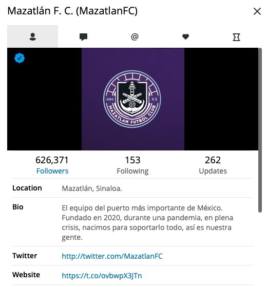 MXESTADIOS's tweet photo. Así el nuevo logo y colores de @MazatlanFC 
Se piratearon la cuenta del Morelia y de súbito tienen más de 600 mil seguidores.
Encima nacen con el hashtag #ARREbatando.

No le deseamos mal a nadie, pero como dice el dicho: 
"A quien obra mal, se le pudre el tamal"... o cómo era? https://t.co/rffJNPltgj