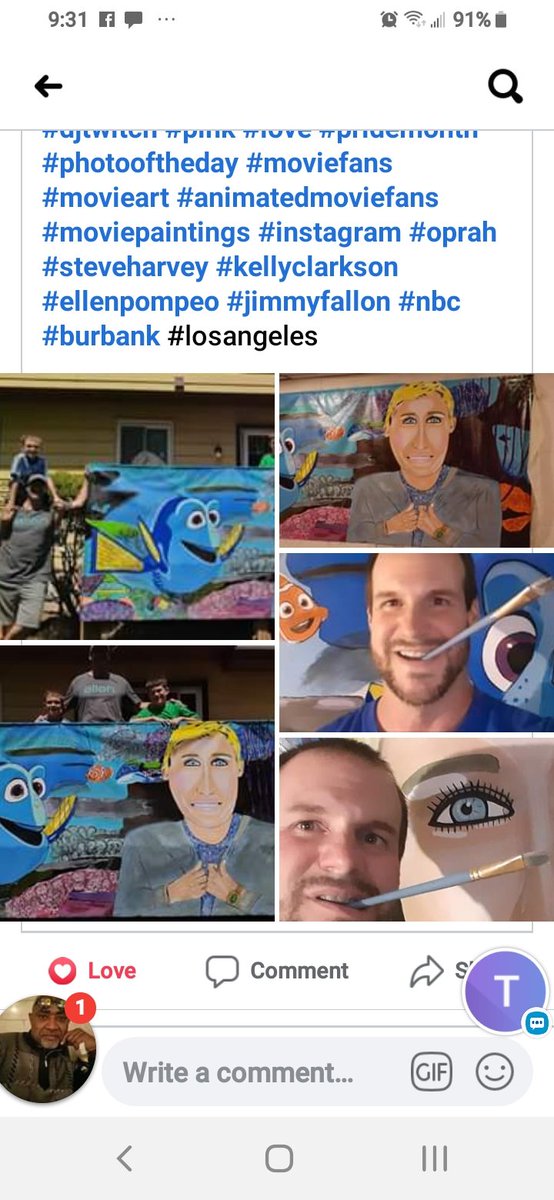 BlewittTimothy's tweet photo. @ed_ellen_update @TheEllenShow @portiaderossi Dory and Ellen are the best swimmers EVER!!!!💙 https://t.co/oSVtMnyLdx
