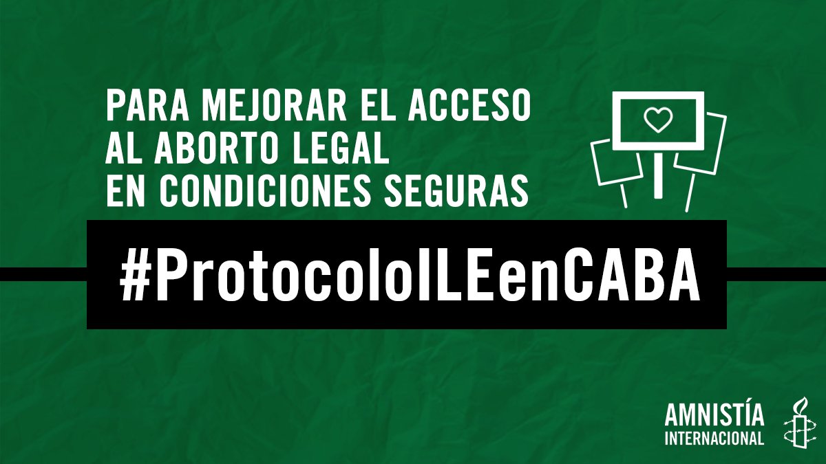 amnistiaar's tweet photo. ¿Por qué es importante el #ProtocoloILEenCABA?

#AbortoLegal2020 ✊💚 https://t.co/Xve4F6jnLC