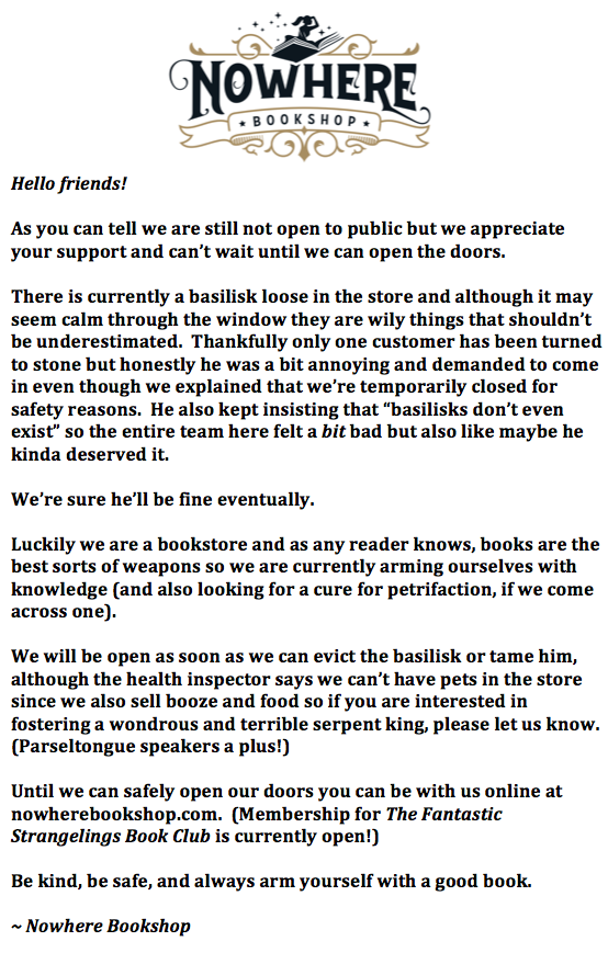 TheBloggess's tweet photo. This is exactly why I wanted a bookstore:  https://t.co/bviHQZdlIt https://t.co/bE2xJuZmdk