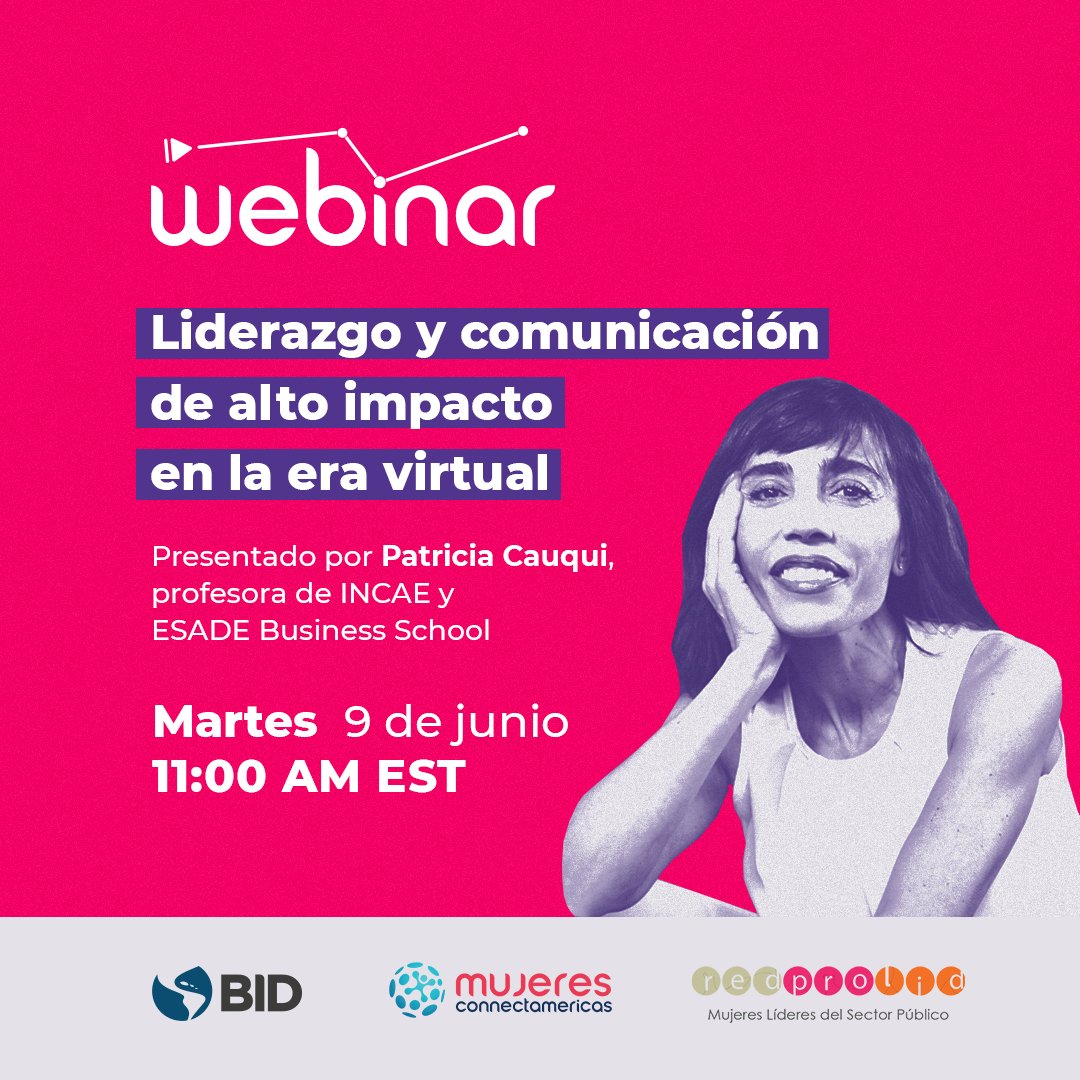 vivianro17's tweet image. Asiste a este webinario y fortalece tus habilidades de liderazgo en tiempos de #coronavirus. Organiza @RedPROLID en conjunto con @ConnectAmericas. Más información e inscripción aquí: connectamericas.com/es/content/web… #MujeresLíderes #RedPROLID