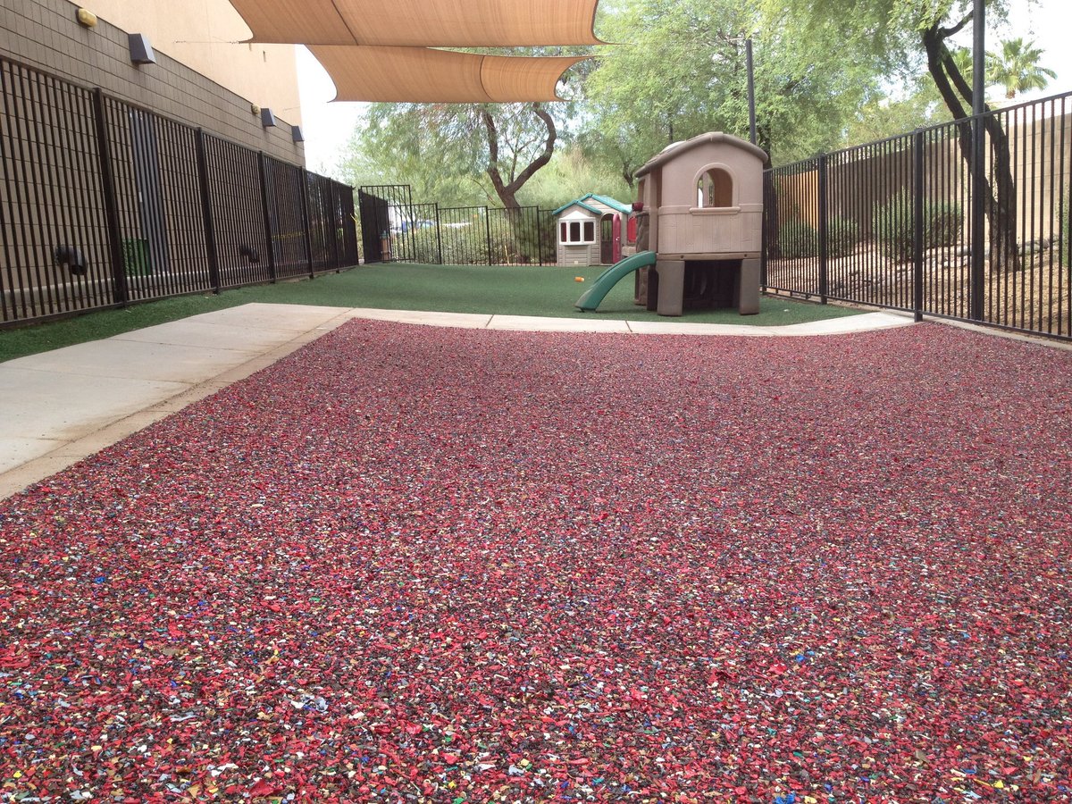 flex_ground's tweet photo. Our SuperFlex product installed at Growing Place in Mesa, AZ. SuperFlex is a more durable product, suitable for all age play areas, and may be installed indoors or outdoors.
.
#flexground #safetysurfacing #playgroundsafety #playground #phoenixbusiness #playgroundsurfacing https://t.co/kKJbRPX7Eb