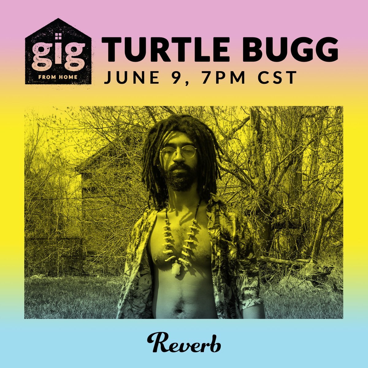 reverb's tweet photo. Join us Tuesday night for a DJ set from Turtle Bugg [@TortugaMinor] on Reverb's Facebook, Instagram, and YouTube Live. #GigFromHome https://t.co/yTFIZgCraV