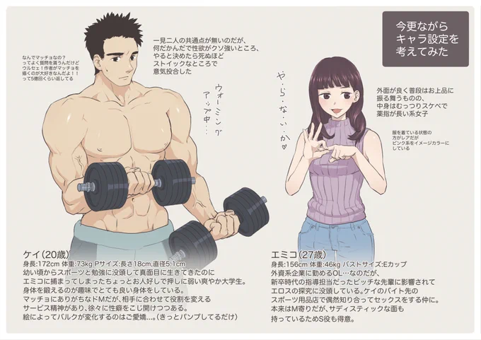 そろそろちゃんとキャラ設定を詰めないと場当たり的にキャラを描くのが辛くなってきたのでちゃんと設定を詰めてみた...!
基本的にはただ絡んでるだけになると思います、はい。 