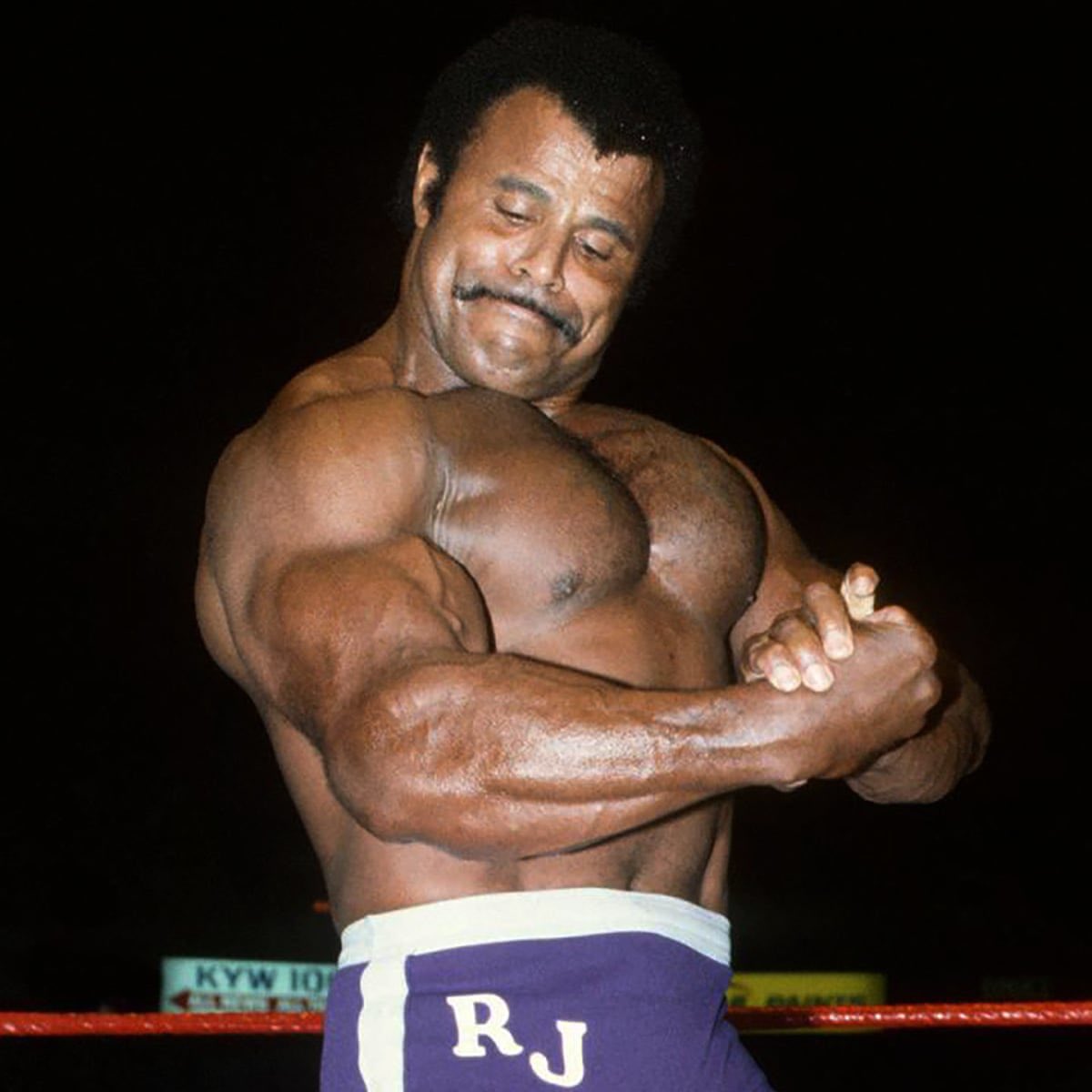 Soul Man Rocky Johnson was from Ontario. He teamed with Tony Atlas to form the Soul Patrol. In 1983, they became tag team champs, the first black men to hold a WWF title. He is also the Rock’s father.