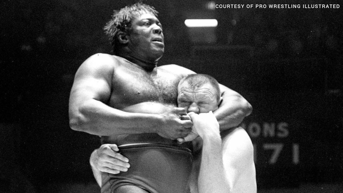 Bobo Brazil was one of the most over black wrestlers of his time. He won the National Wrestling Alliance world championship from Buddy Rogers in 1962 but refused it because Rogers claimed he was injured at the time. Brazil lost the rematch and was never recognized as champ.