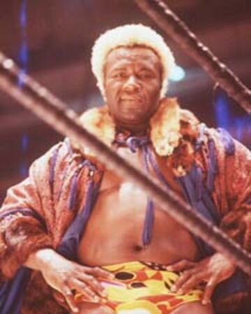 Sweet Daddy Siki was flamboyant and blonde. He faced Buddy Rogers in the late 50s in what is thought to be the 1st integrated match for a world title, a match that drew Klan protests. Also, Siki’s wife was white, which negatively affected his pay and his booking.