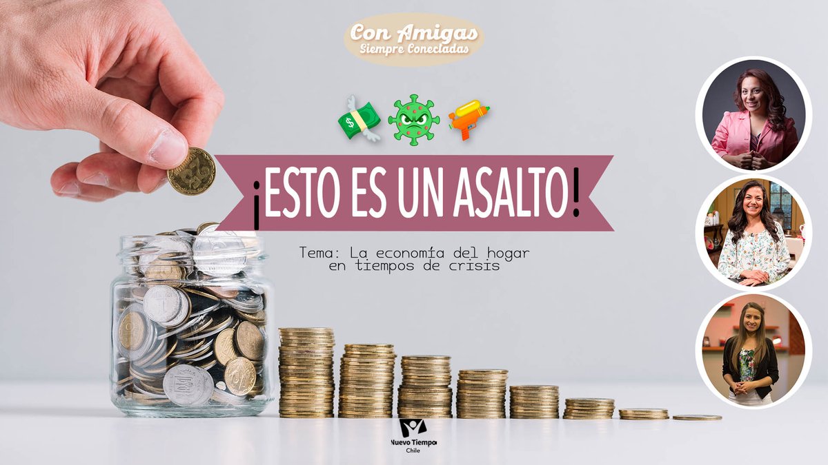 ntchile's tweet photo. 🗣️Nos vemos ESTA TARDE en #ConAmigasSiempreConectadas🙋🏻👏🌸 con una temática que afecta a todas las familias💲
🤑¿Cómo has organizado tu #presupuesto en esta crisis? ¿Cómo poder distribuir los dineros de manera óptima?
✅#Economíadelhogar
⏰17:15 h.🇨🇱
📌 https://t.co/ATvz4nhjgc https://t.co/u9VJ5HjinE