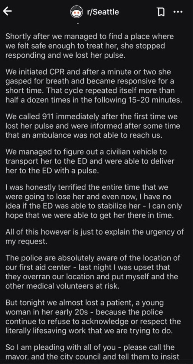 spekulation's tweet image. For a second day in a row yesterday, Seattle Police attacked and destroyed the medical supplies being used to treat injuries caused by police weaponry at the East Precinct. Let me say that again: THEY ARE ATTACKING MEDICS AND DESTROYING SUPPLIES MEANT TO KEEP PEOPLE SAFE.
