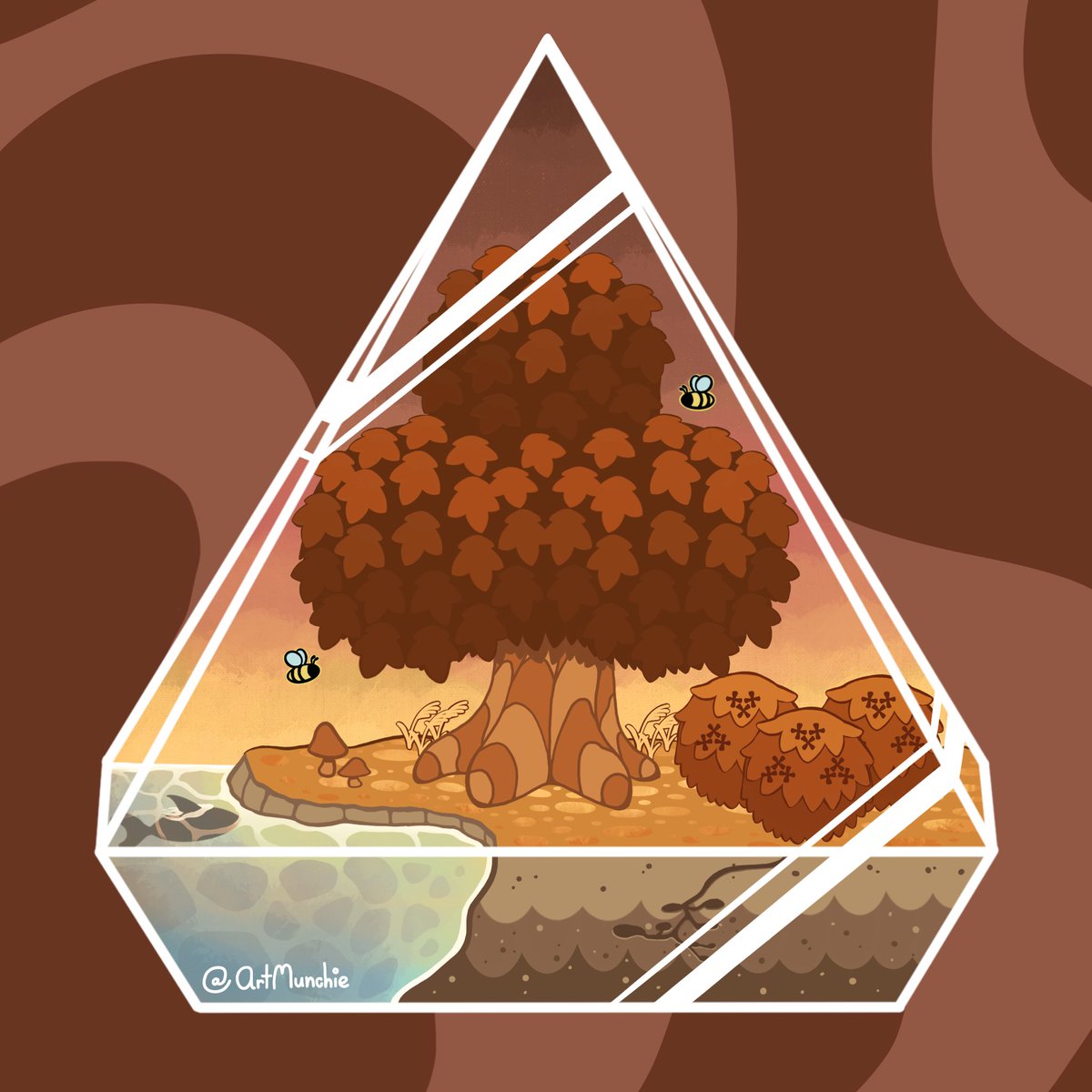 ArtMunchie's tweet photo. This is my favourite one but that’s because fall is my favourite season. 🥰

What is your favourite season and why?
#terrarium #animalcrossing #acnh #autumn #fall #autumnvibes🍁 #autumncolors #autumcolours #bumblebee #bumblebees #kawaii #sunset #procreate https://t.co/1QI2FhUAx5