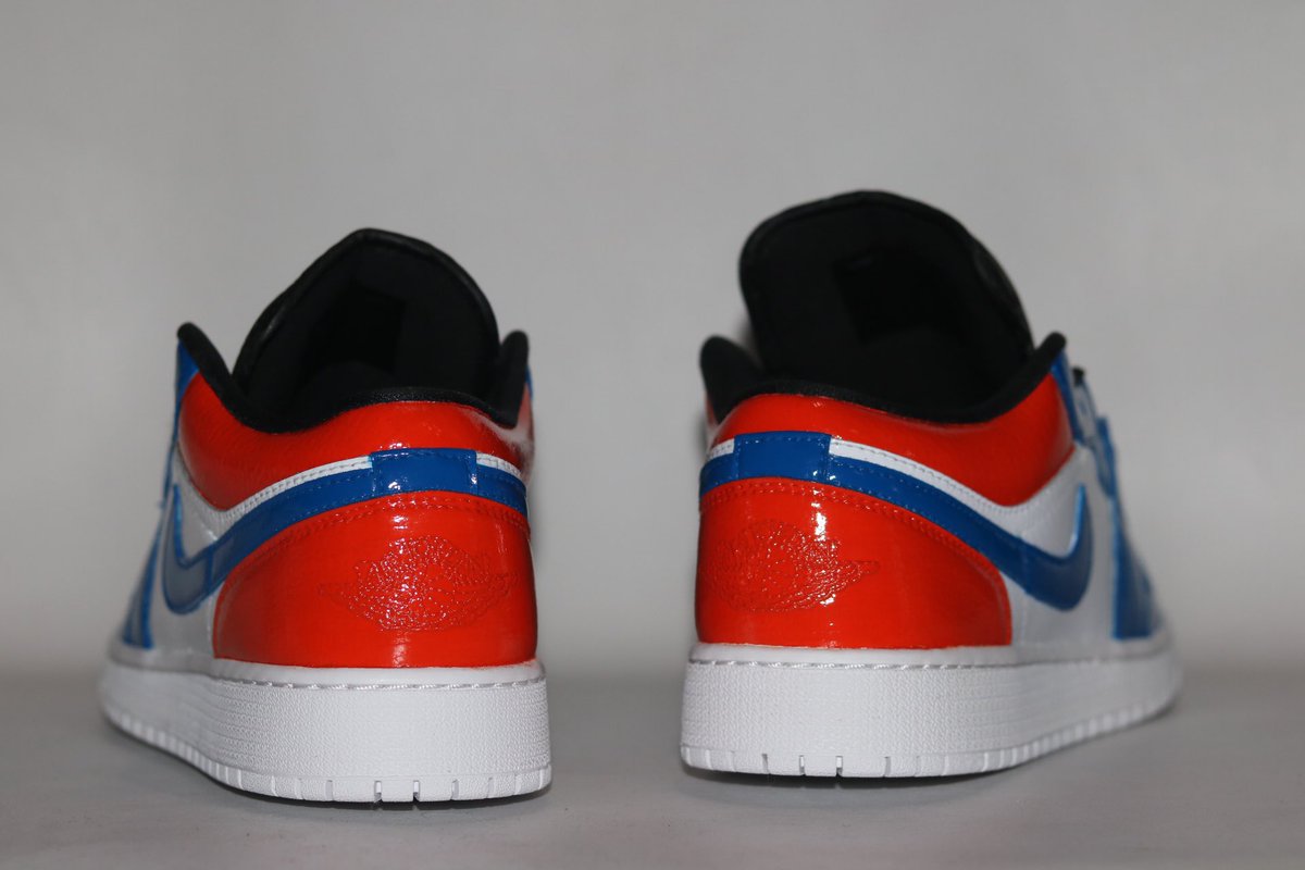 Gator_Kicks's tweet photo. S/O to @gatorpow for allowing us to create a matching pair of Jordan 1 low 🐊 themed kicks with the vintage Block F logo on the tongues‼️#GatorKicks DM to Inquire https://t.co/6yILZistSp