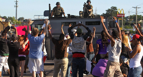 Demilitarize the police.