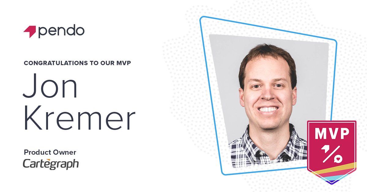pendoio's tweet photo. Introducing Pendo #MVPMonday! Meet Jon Kremer, a product owner at @Cartegraph. Jon has worked in the software industry for over a decade with seven of those years in a role within product management.
https://t.co/ffKDbHgcIg https://t.co/6i9gU397Q3