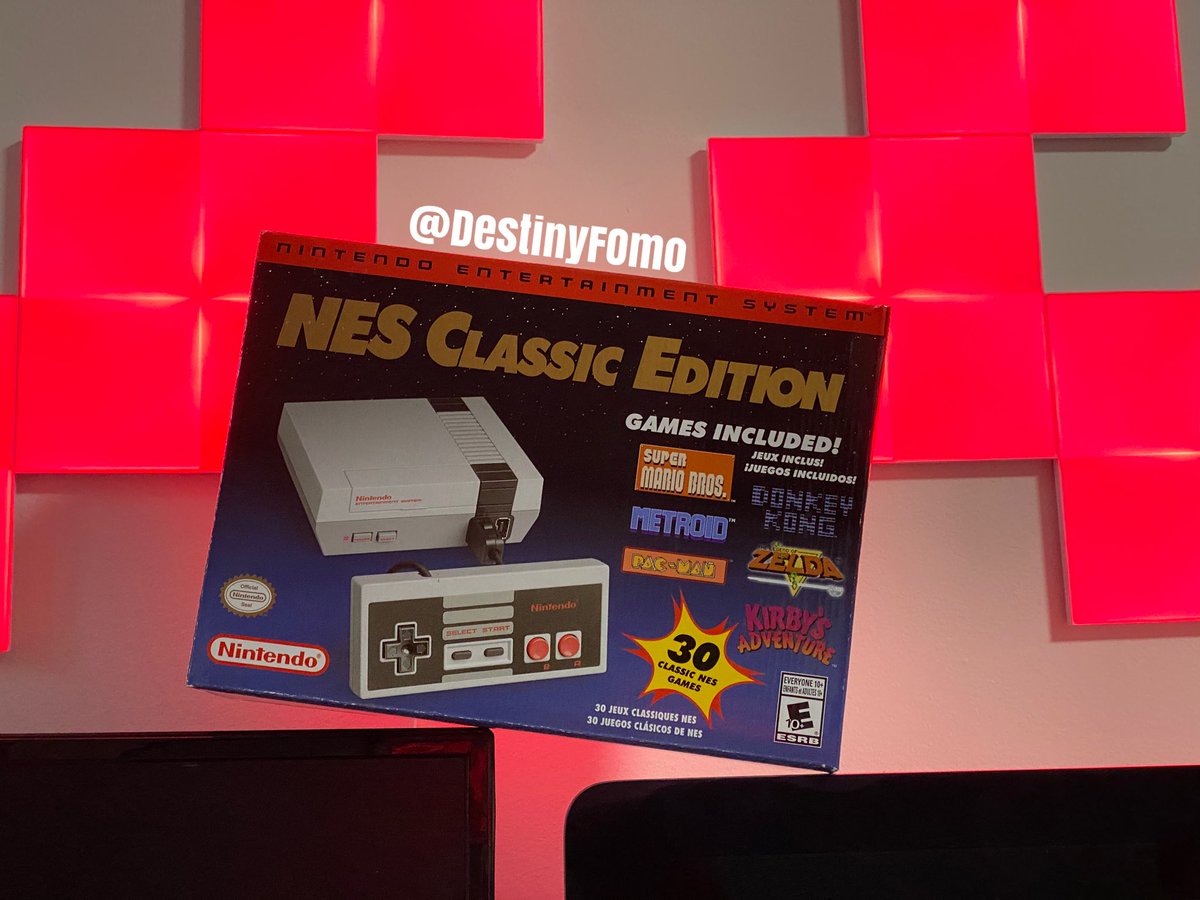 DestinyFomo's tweet photo. ⭐️GIVEAWAY⭐️
Giving away a NES Classic !
All you have to do is 
 >Follow @bklynvideogames and @DestinyFomo 
 >Tag a Friend/retweet
 >Comment Done when Done 
This giveaway ends June 22 https://t.co/BQ1gueVzpL