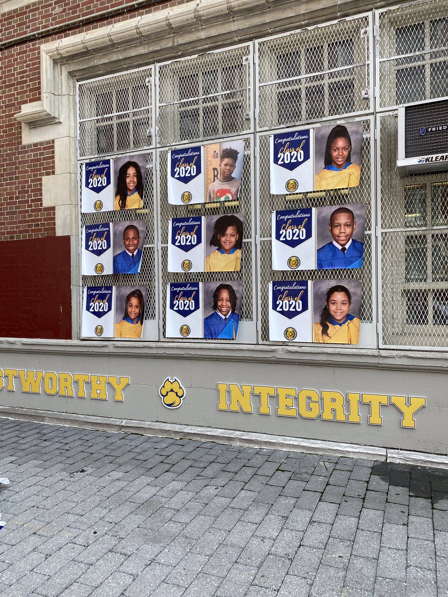 GJS284's tweet photo. Congratulations to our amazing 5th grade graduates, the #Classof2020! Your strength & resilience are #Legendary & we cannot wait to see all of your future accomplishments. Keep shining! #LegendsAreMadeAtGJS #TigersAchieve #CommunitySchools @PWCNYC @D23Rising https://t.co/xjO2E86vzh