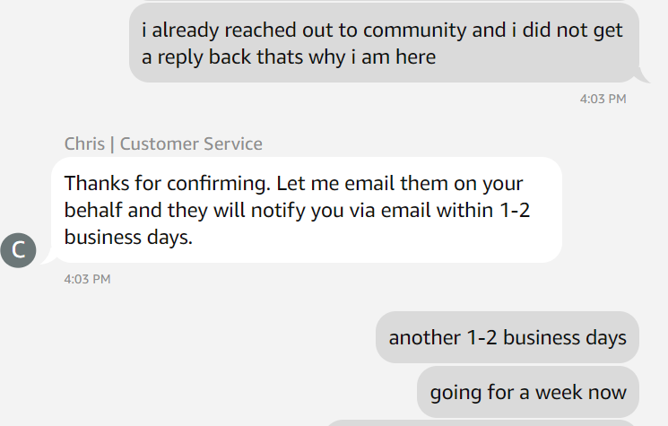 athanlive's tweet photo. My @amazon drama continues - Over one week now, 4 different supervisors promised things that they still haven't delivered, and i have proof for it! How embarrassing is this, from such a big company like #Amazon #CustomerExperience @AmazonHelp #disappointed #AmazonPrime https://t.co/dN9ff5r3Xl
