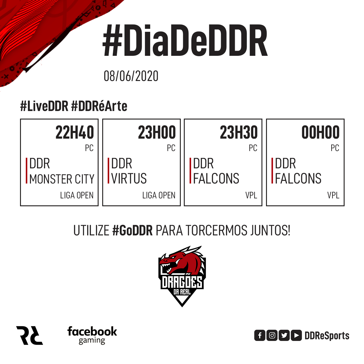 DDReSports's tweet photo. #DiaDeDDR

Hoy #PC tiene una gran batalla por delante: los halcones. El partido será válido para los TRIMESTRES finales de VPL.

¿Quién ganará: dragones o dragones?

Para la Open League, tendremos enfrentamientos contra Monster City y Virtus.

#GoDDR https://t.co/0Jga5A5XSl
