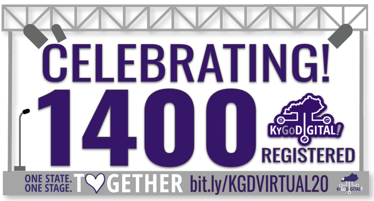 CELEBRATING with 1,400+ who registered for the #KYGoDigital 2-Day Virtual Event! July 20th &amp; July 21st!

#TogetherWeAreBrilliant YES!

Register TODAY: bit.ly/KGDVIRTUAL20