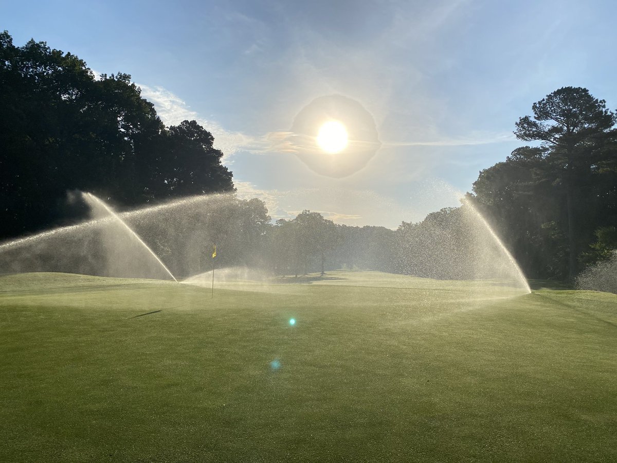 Can’t beat a good sunrise and some supplemental irrigation.