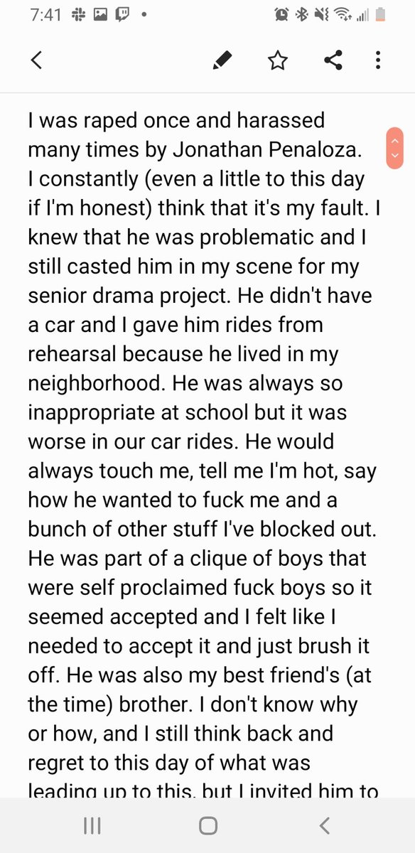 strxwberrixs's tweet photo. TW//This story was so heartbreaking to read. 
I was asked by the victim to share anonymously. 
#aroundocsa https://t.co/mZcfdHqGi0