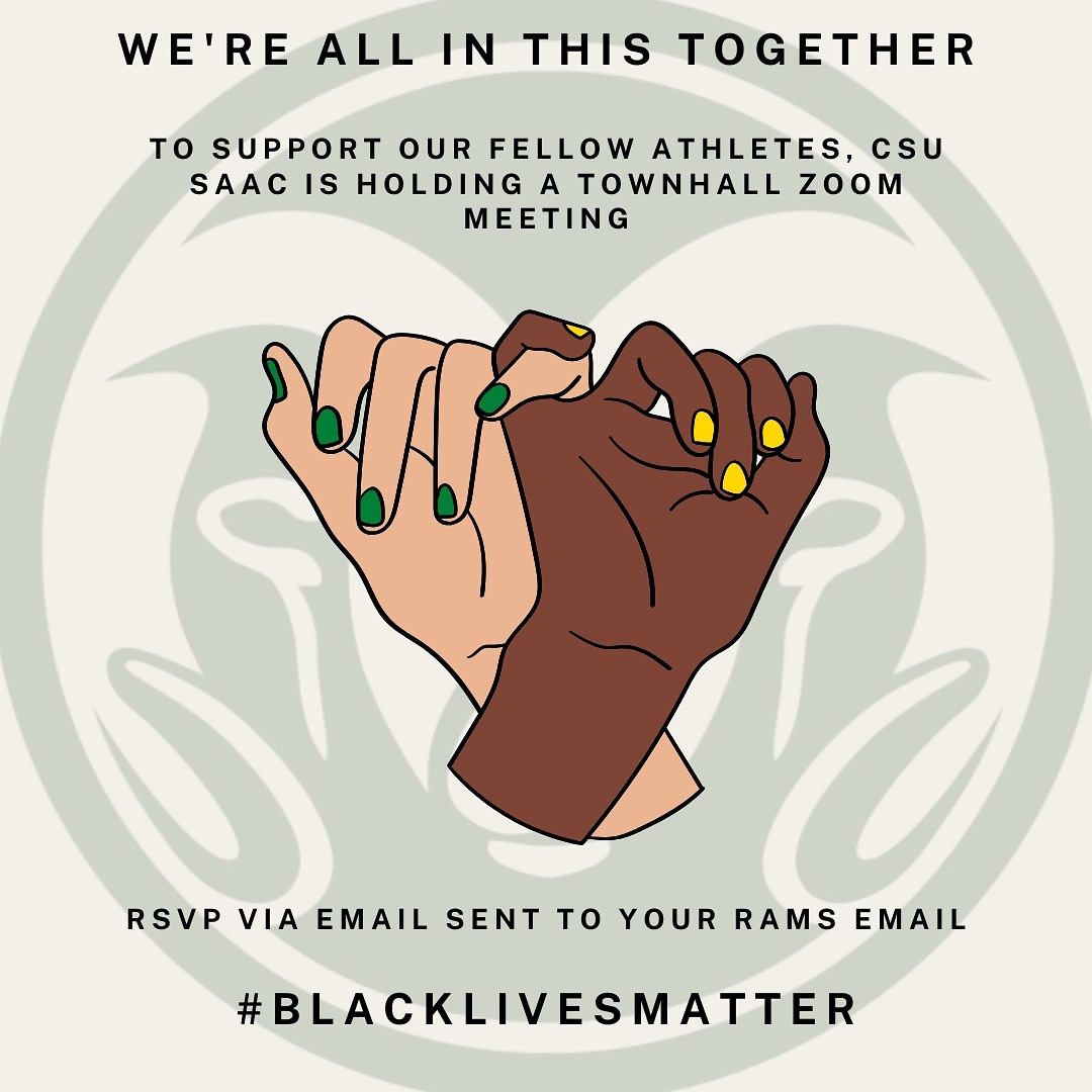 CSUSAAC's tweet image. We will stand with you. This townhall is to provide a safe space for students to share their feelings, listen, and learn about the recent events in our society. 

The link is in bio if you can&apos;t find the email!

#BlackLivesMatter #Together #CSURams