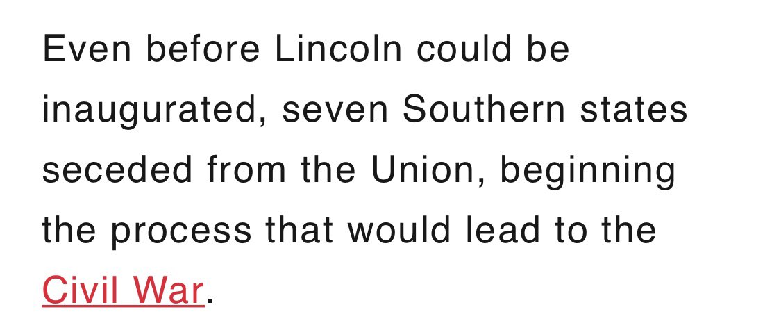  It all came to a head in 1860, when a completely divided Democrat party propelled the Republican candidate to victory. That candidate was Abraham Lincoln. The victory came at a cost.