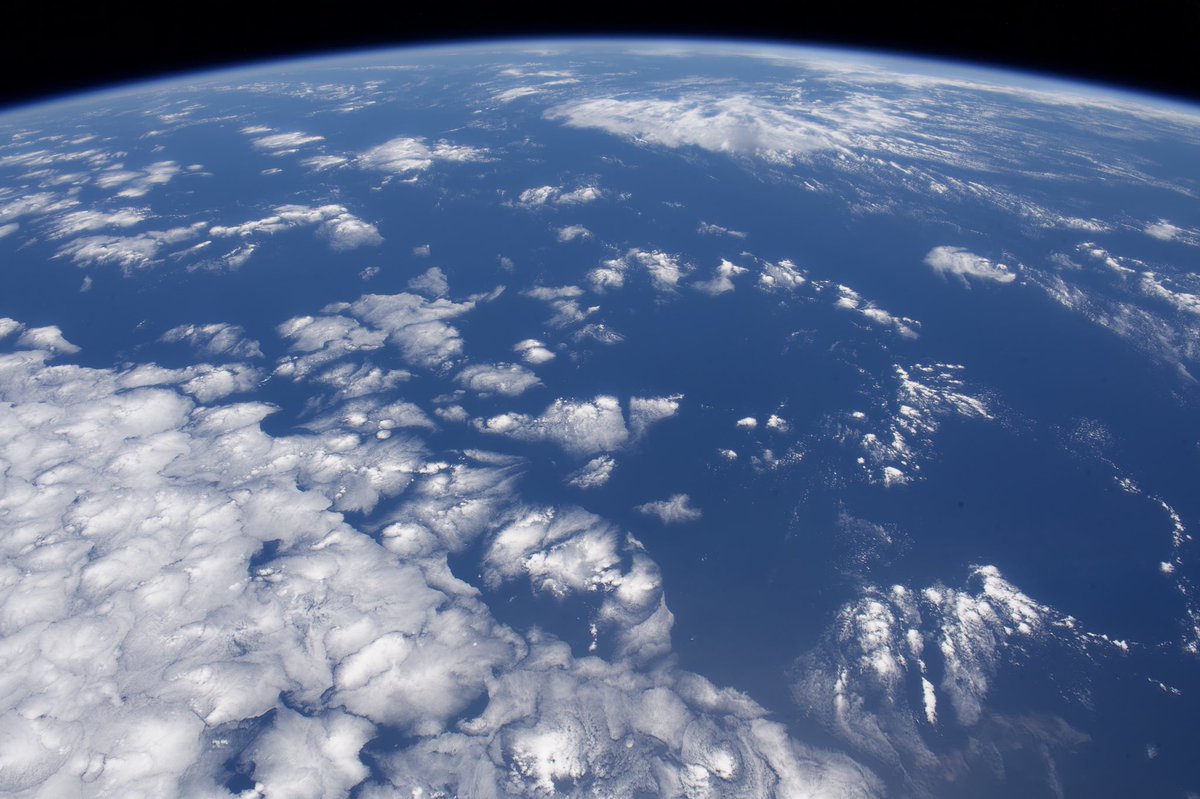 Astro_Jessica's tweet photo. From our view @Space_Station it’s clear that ours is truly a blue planet. Let’s remember that and do our best to take care of our planet’s oceans.  #WorldOceansDay #EarthStrong https://t.co/DwFJL5GuwD