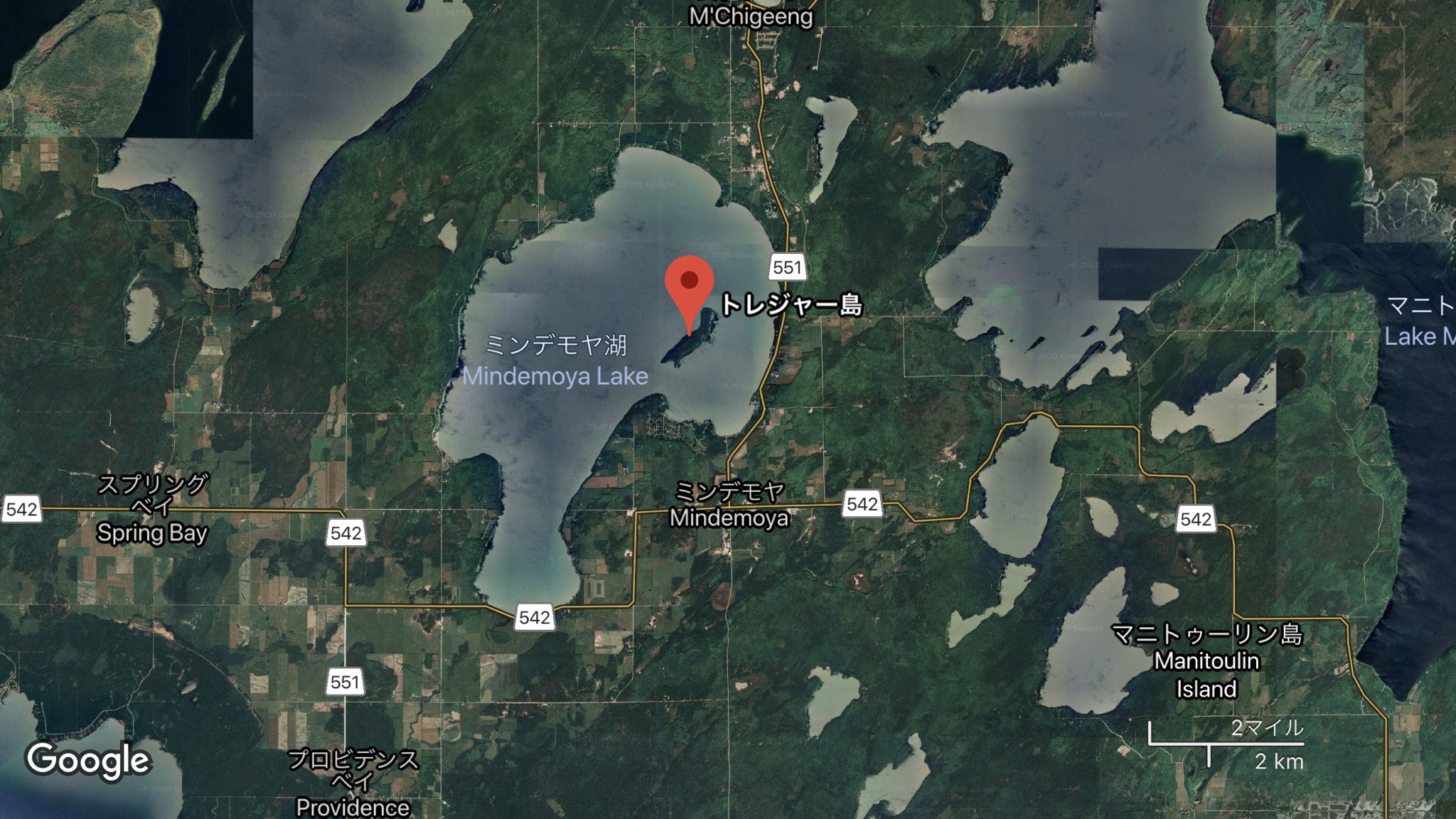 池澤 淡水湖の中にある島としては世界最大の島 マニトゥーリン島 の中に 淡水湖の中にある島 の中にある湖としては世界最大の湖 マニトゥー湖 と 淡水湖の中にある島の中にある湖の中にある島としては世界最大の島 トレジャー島 があるの