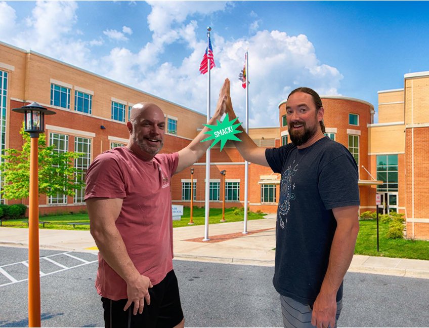 BAHSMcIntyreG's tweet photo. Here’s a High Five (maybe the last one ever dealt) to all the seniors graduating this year! Congrats! https://t.co/DFirpCZVKo