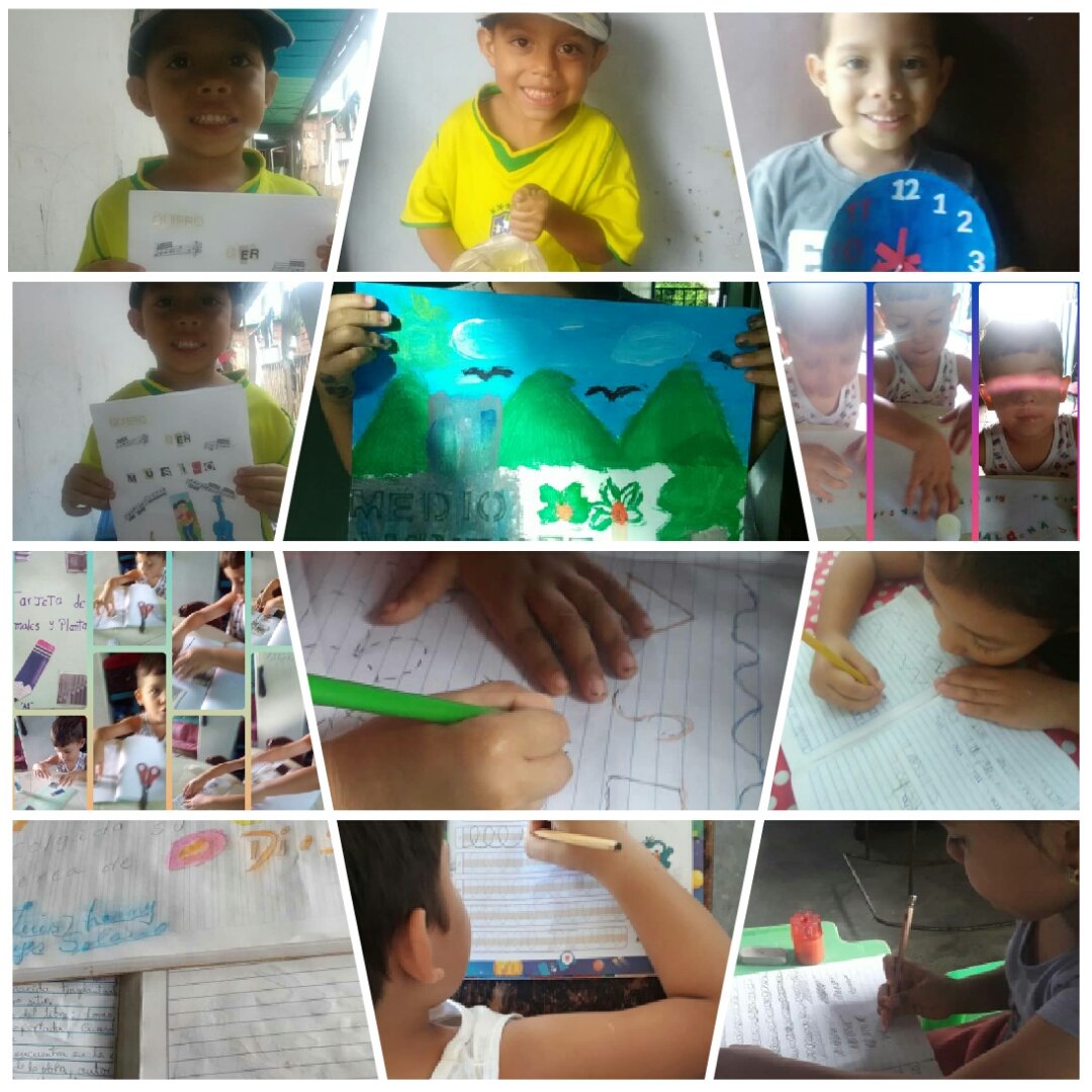 Niños y niñas siguen realizando sus actividades desde el  hogar con el Plan Cada Familia una escuela.#QuedateEnCasa