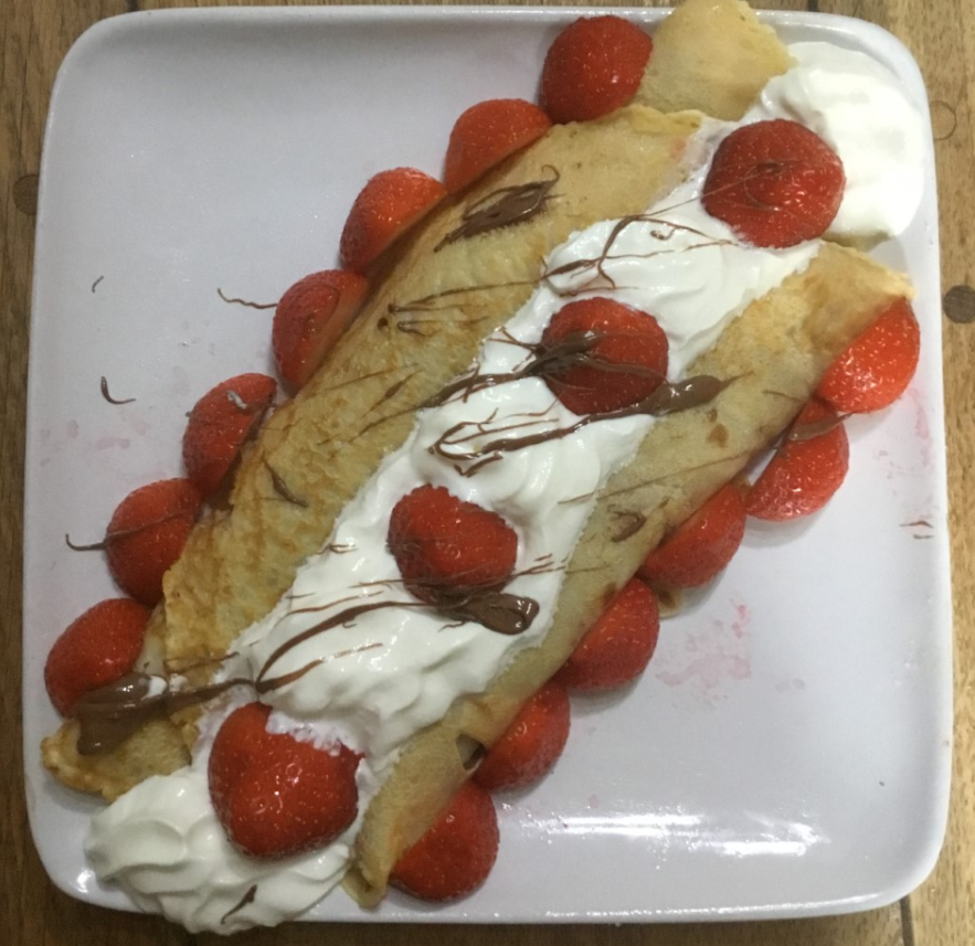 phgs_french's tweet photo. And now Jasmine D's pancakes in Yr9, now they are a work of art! #DefiCrepe #DefiCrepes @linguascope #nomnom #miammiam https://t.co/Ii2uBiFiK3
