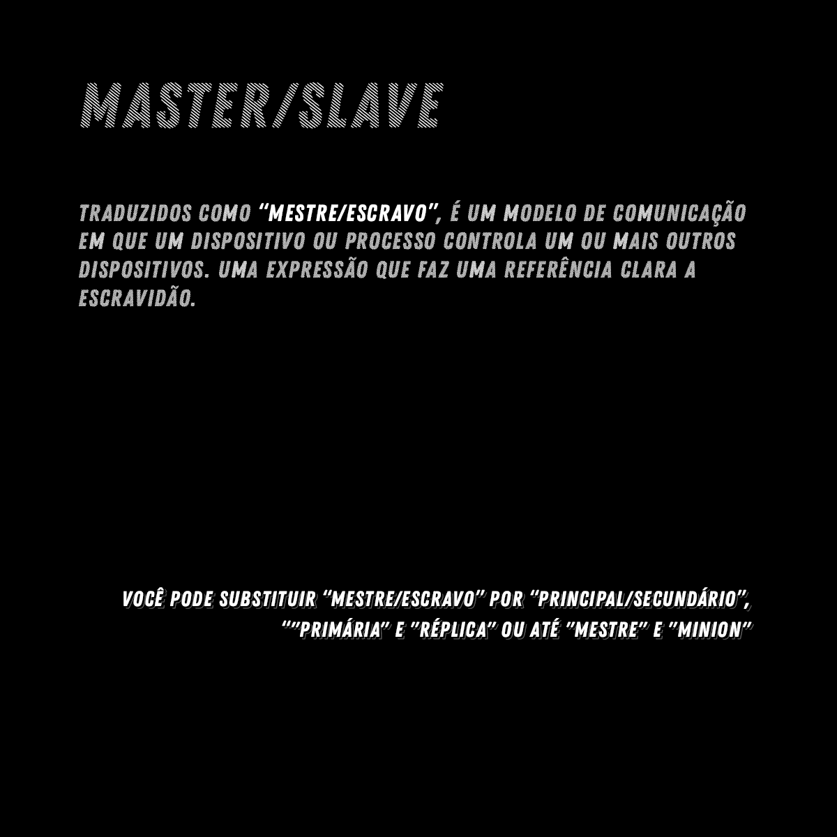 configr's tweet photo. Todos precisamos partir de algum ponto, então porque não começar agora? Trouxemos algumas palavras com cunho racista pra você tirar do seu vocabulário e alternativas pra cada uma delas! #BlackLivesMatter https://t.co/UdD7X5pv6Y
