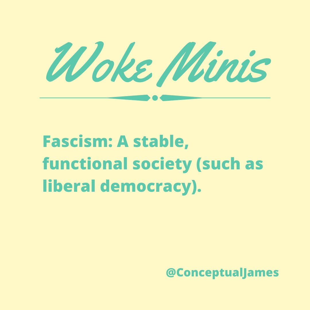  #WokeMinis  #Fascism